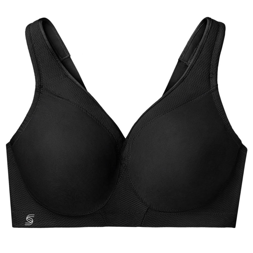 Glamorize Black Wire Free Sports Bra